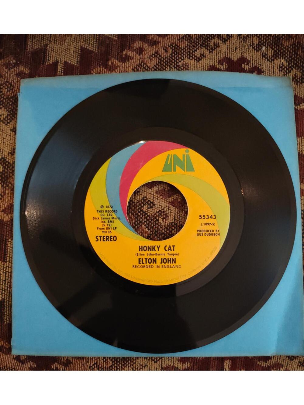 Elton John - Honky Cat / slave - NM vintage vinyl 45
